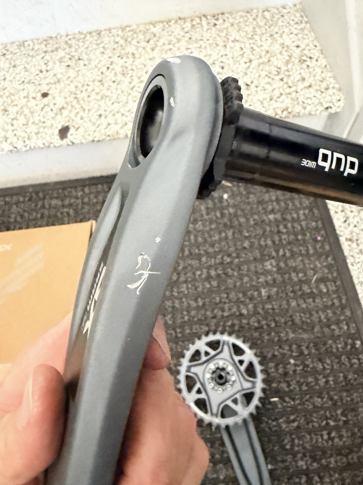 SRAM GX Eagle T-Type DUB MTB Crankset 175mm Single Chainring w/ Spindle Gray