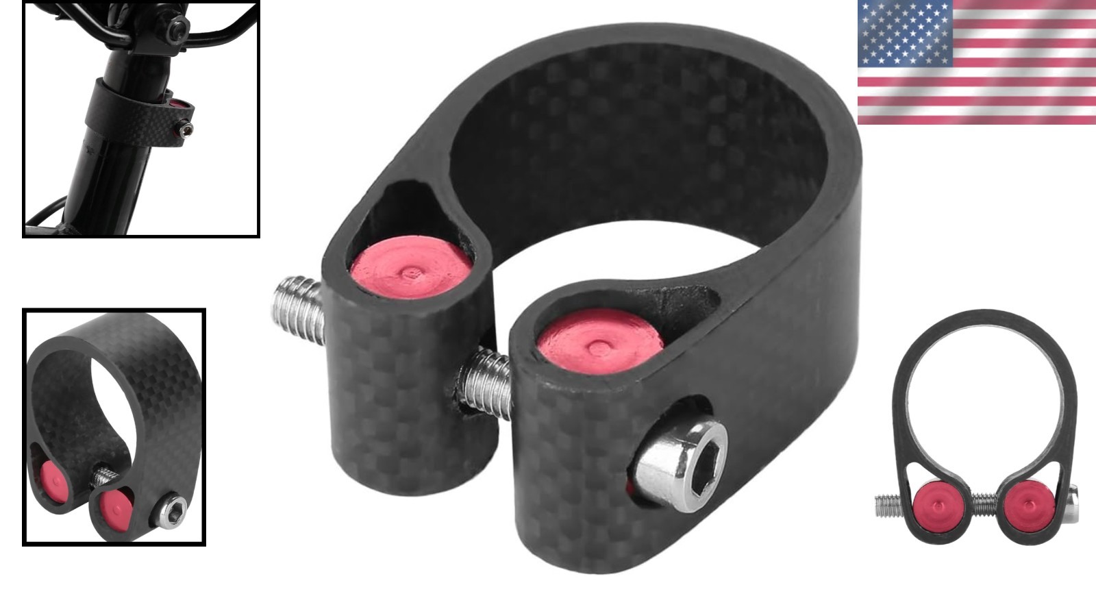 Modern Carbon Fiber Seatpost Clamp 27.2mm – Easy Install, Outstanding Durability