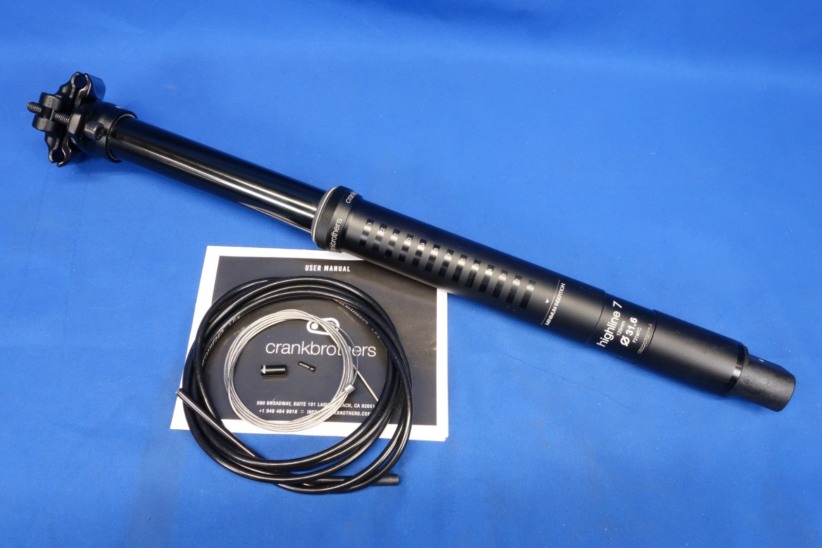 New Crank Brothers Highline 7 Dropper Bike Seatpost – 31.6mm – 125mm Drop
