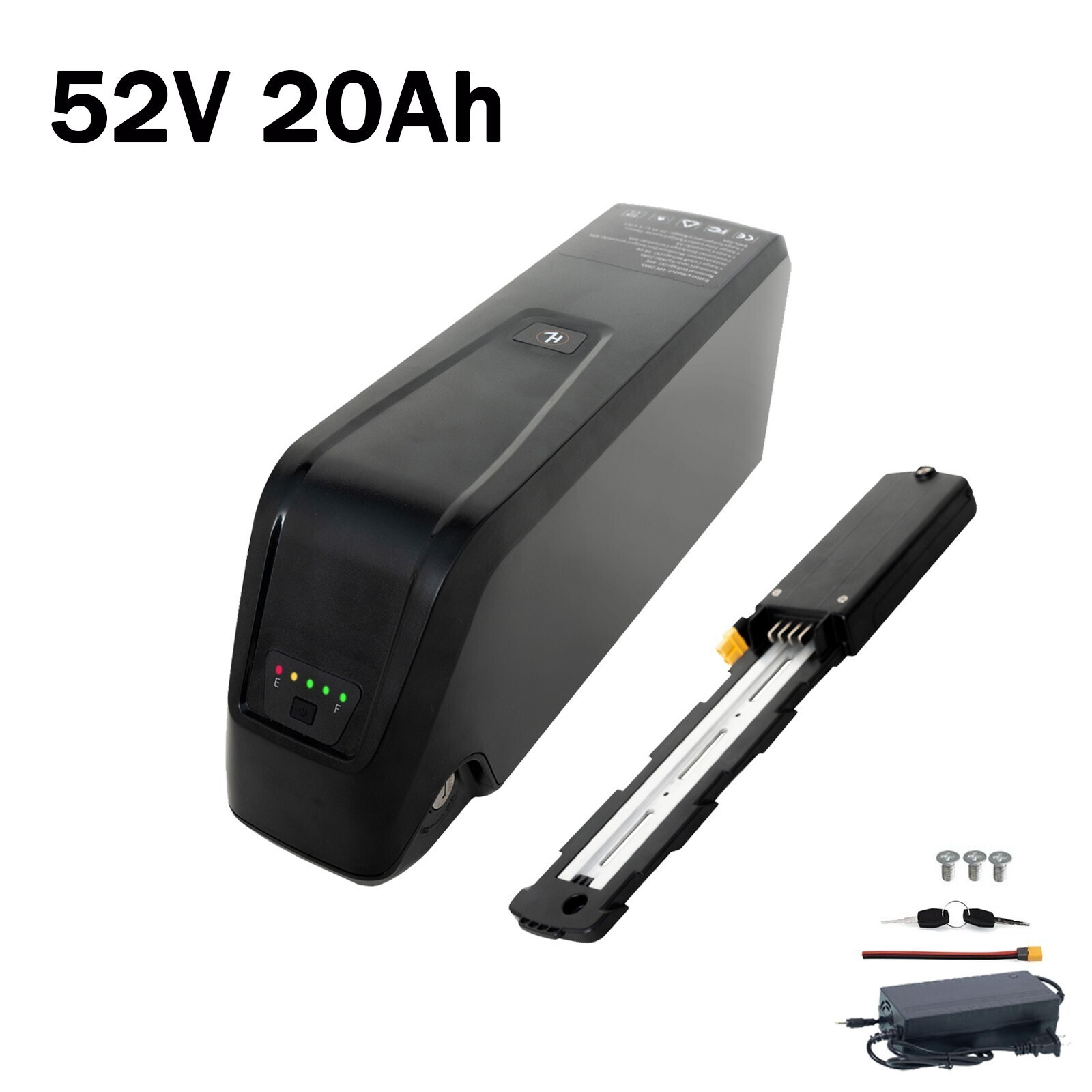 52V 20Ah Hailong Ebike Battery 40A BMS for 0-2000W Electric Bicycle Bike Motor