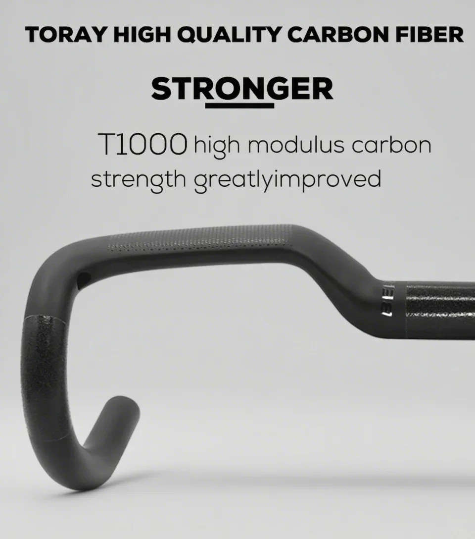 Full Carbon Road Bike Handlebar Rise 30mm Width 400/420/440mm Black Matte