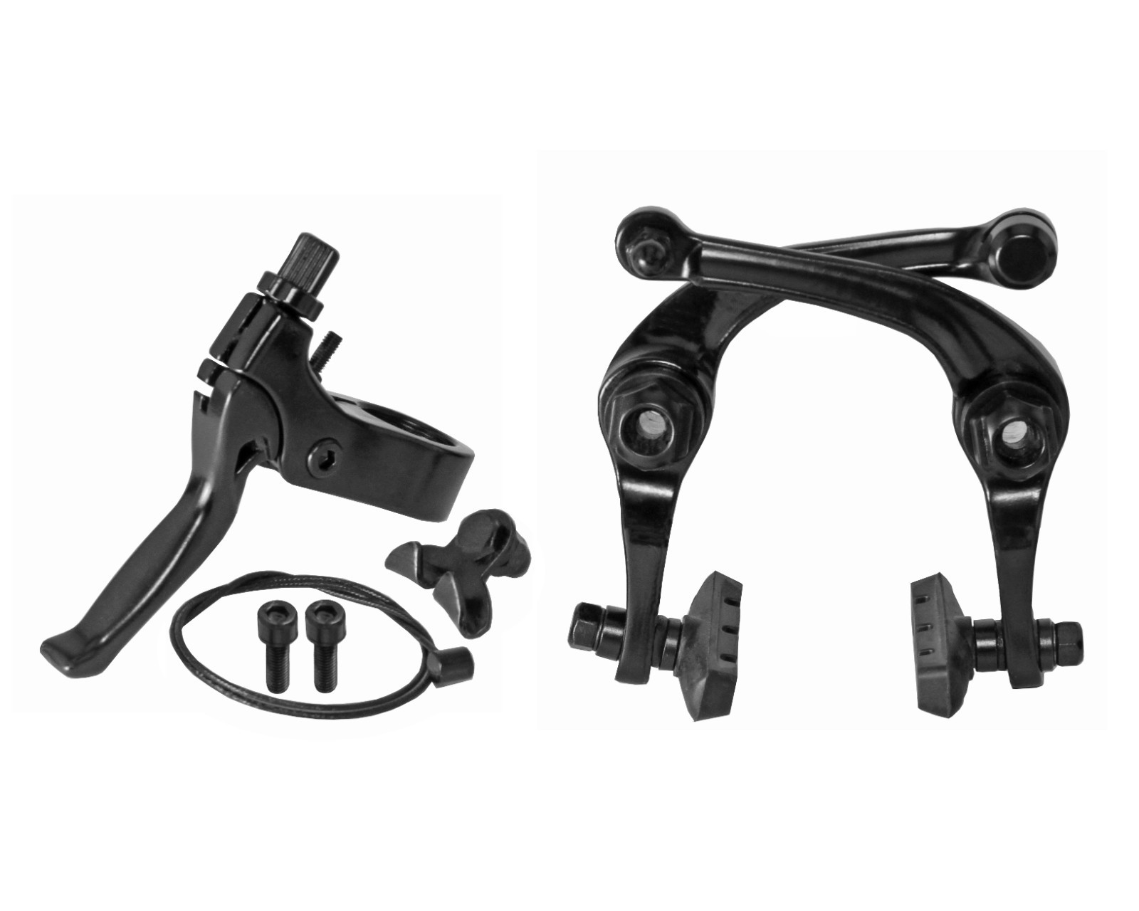ALTA Front Or Rear Alloy Bmx Bicycle U Brake Set Black 28 to 48mm Reach.