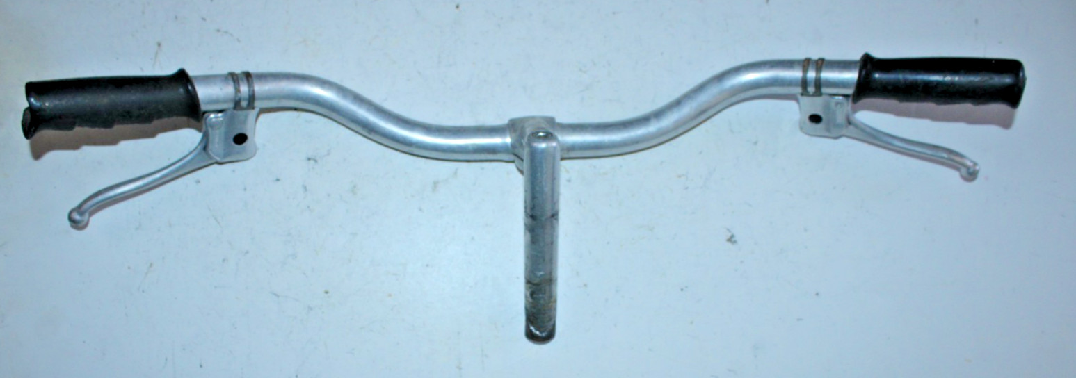 2″ Riser Bar Handlebar 62cm 1″ Qtuill Stem 85mm -17° 25.4mm Silver Brake Levers~