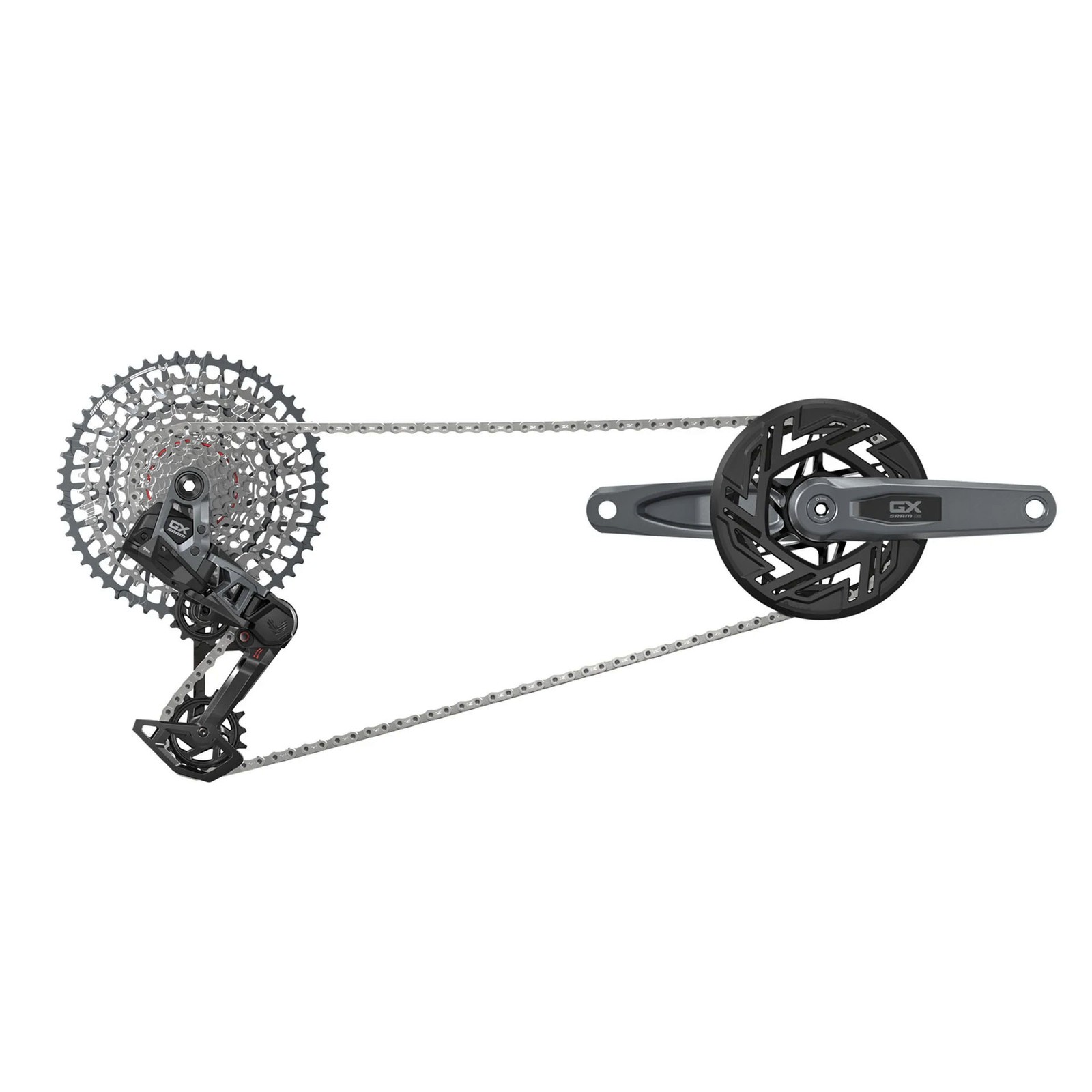 SRAM GX Eagle T-Type Ebike AXS Groupset – 104BCD 34T with Clip-On Guard,