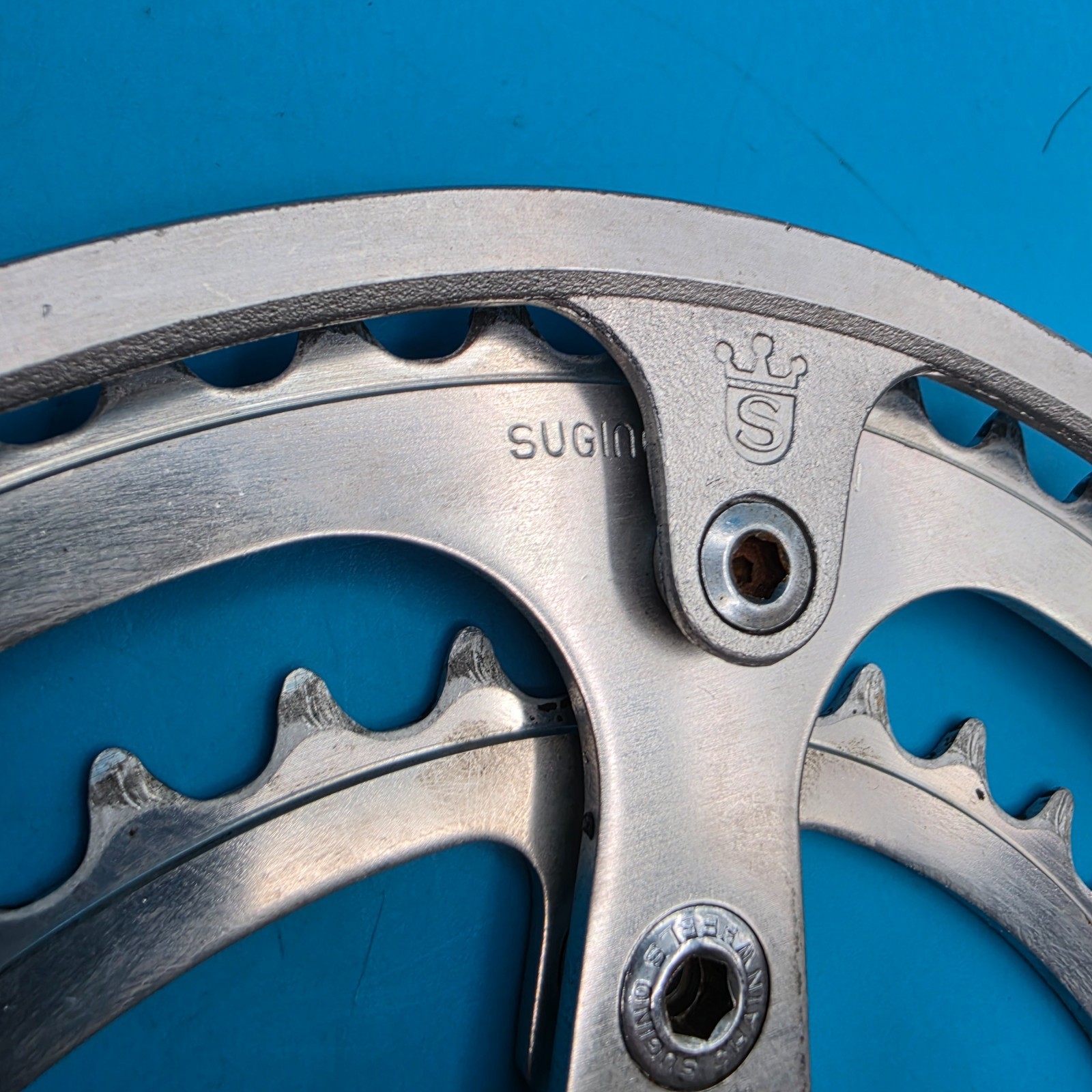Sugino Super Maxy Square Taper Crankset 170mm 52/39t 110 BCD f22