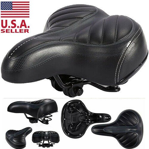 Comfort Wide Bike Seat Big Bum Cushion Soft Pad Mountain Road Bicycle Gel Saddle