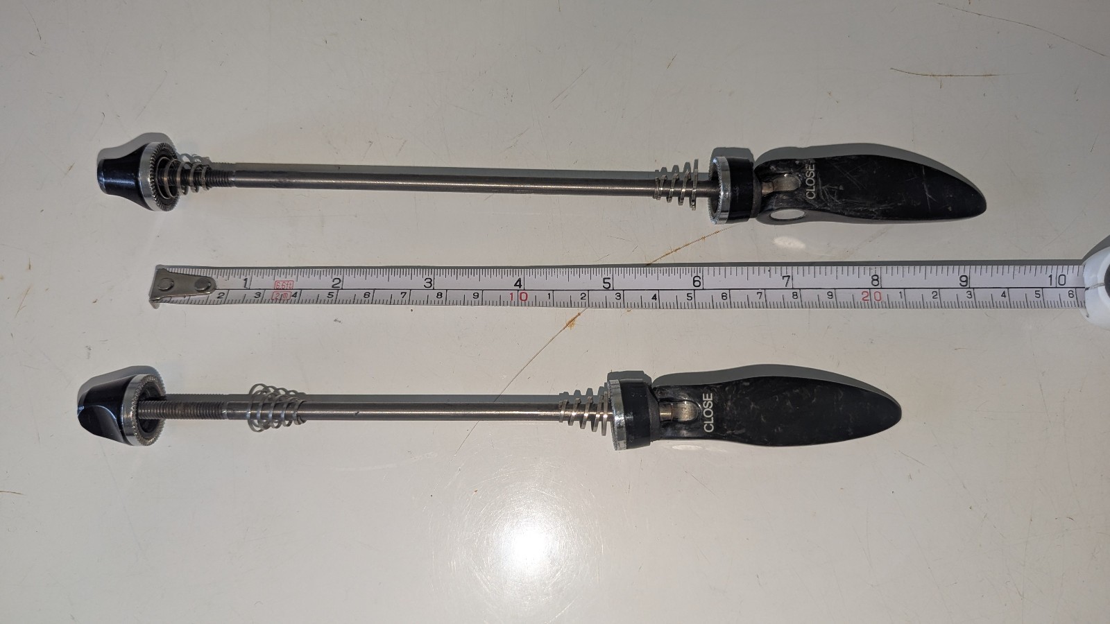 Titanium and Carbon Fiber Quick Release Skewers
