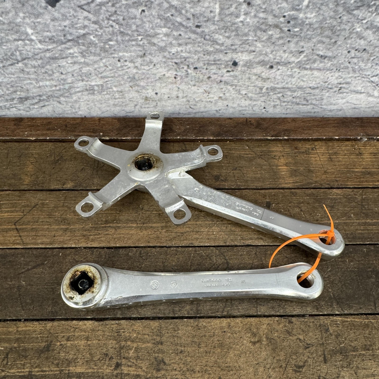 Vintage Shimano Arabesque 600 Crankset 170mm 130 BCD Old School BMX 80s Japan