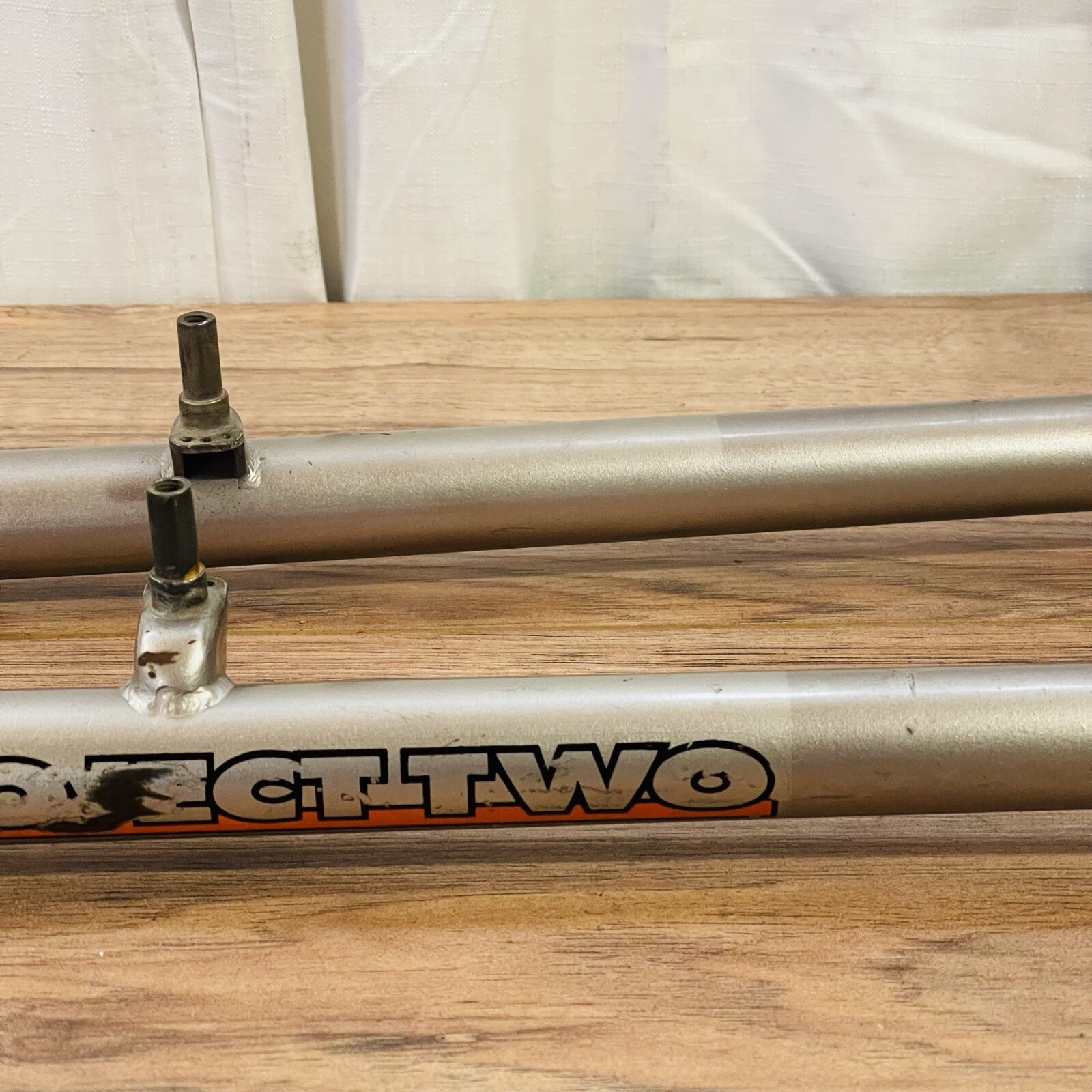 90s Kona Project Two 2 MTB Fork 26 1 1/8 Threaded SHORT 122mm 415mm AtoC Gold