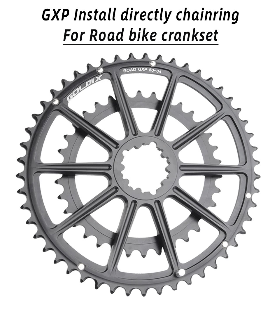 165mm/170mm Ultralight Road Bike Crank Bicycle Crankset Double Chainring 50-34T