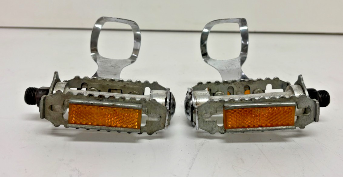 Vintage Maillard Silver Aluminum/Steel Platform Pedals Christophe Mini Cages
