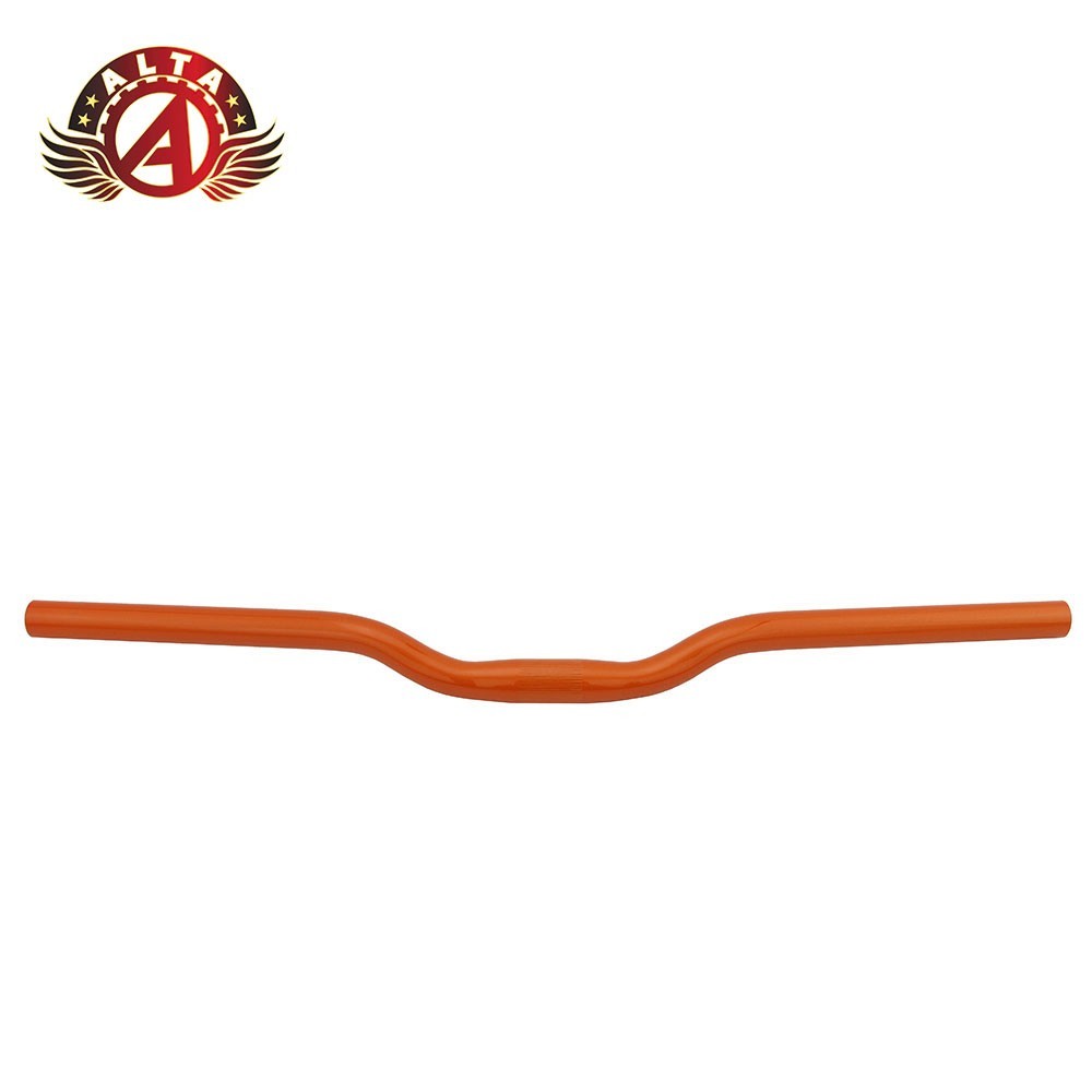 Orange MTB Riser Bicycle Handlebar 25.4mm Clamp Steel Mountain Bike Handlebar.