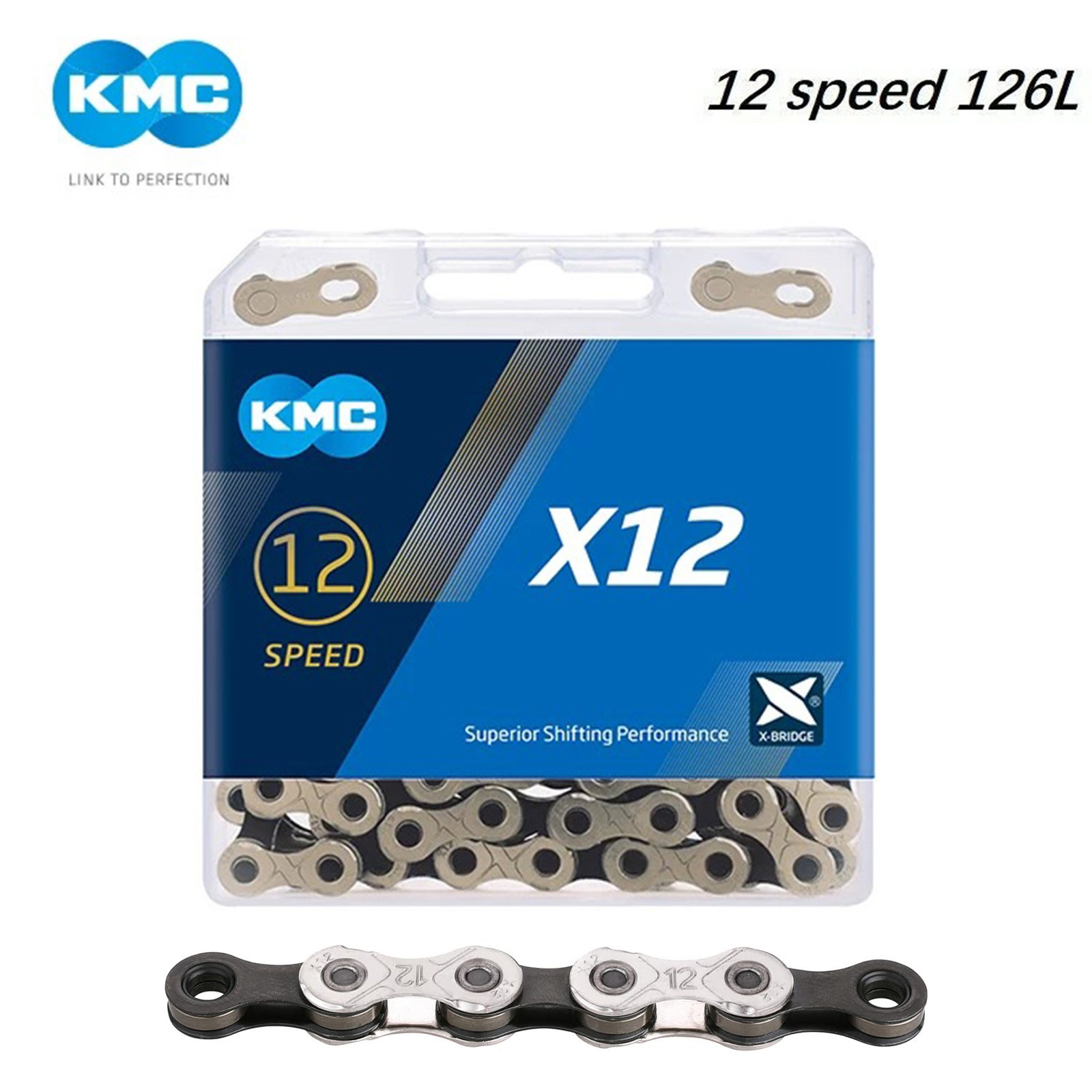 KMC 12-Speed Bike Chain 126L 1/2”×11/128” Quick Link For MTB Road Gravel Shimano