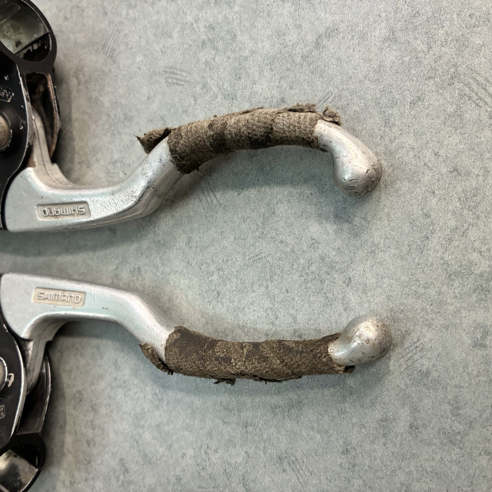 1986 Shimano BL-AT50 Early Mountain Bike Brake Levers Canti Japan Klunker 22.2