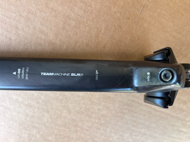 BMC bicycle carbon D shaped seat post 380mm straight SLR 01 seatpost