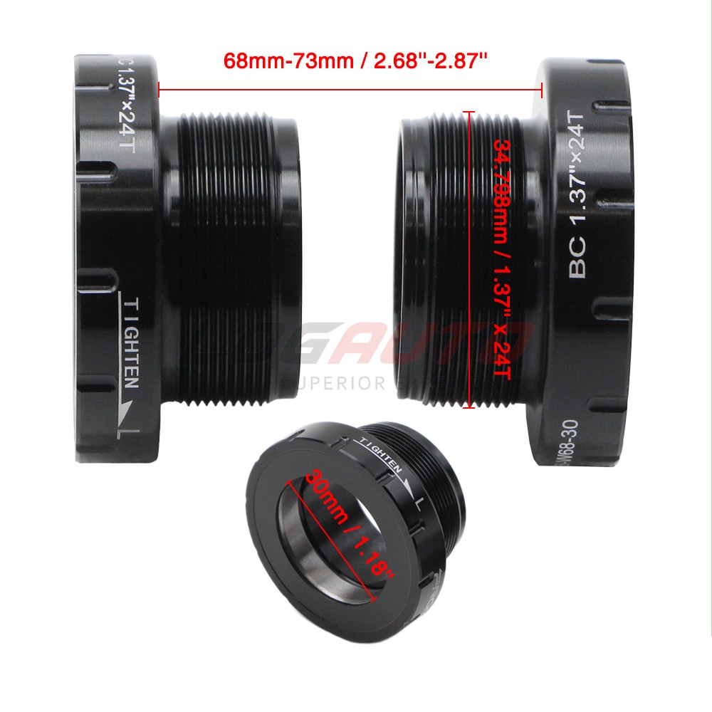 BSA30 Road MTB Bike Bottom Bracket 30mm Threaded Seal Bearing Bicycle BB 68/73mm