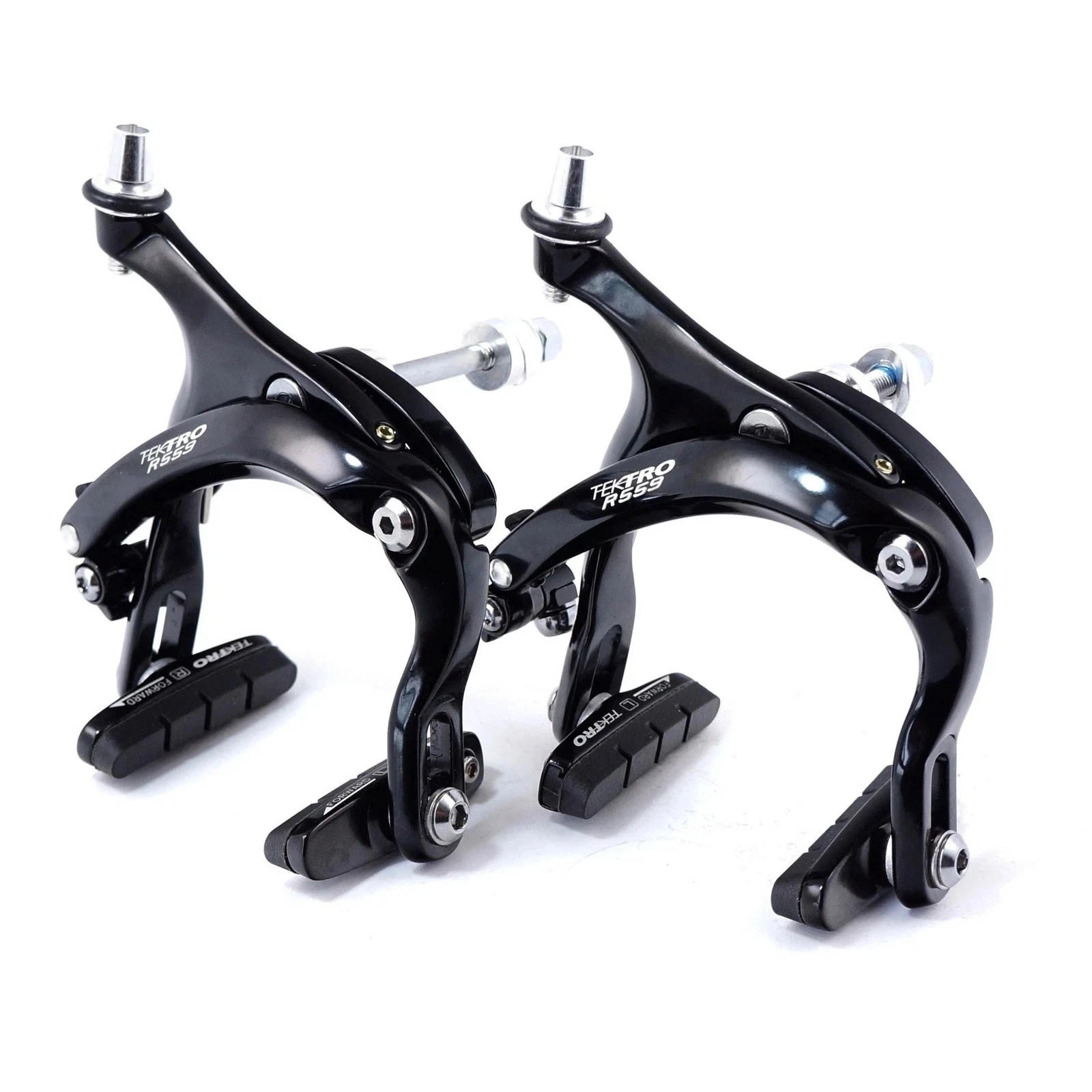 Tektro R559 Long Reach Caliper Brake 55-73mm Nutted F+R – Silver / Black