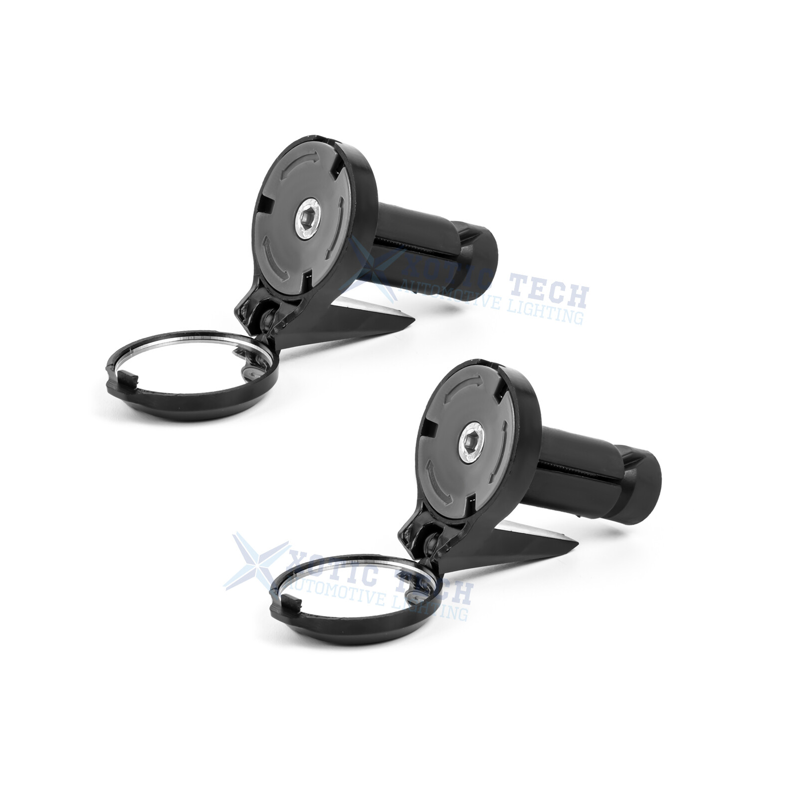2PCS Black Road Bike Handlebar Adjustable Bicycle Bar End Rearview Mirror kit
