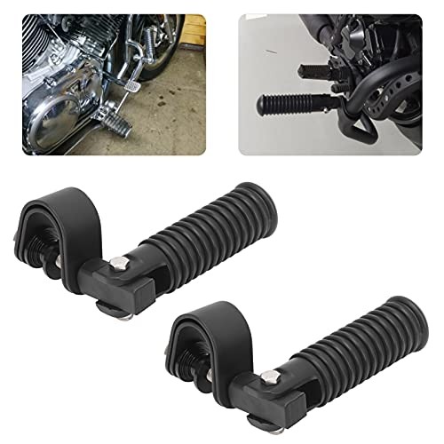 Motorcycle Foot Peg, Pair of Universal Motorcycle Highway Bar Footpegs Black