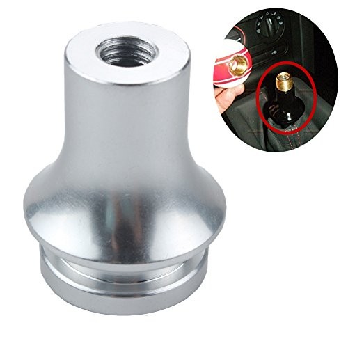 Shift KNOB Boot Retainer/Adapter for Manual Gear Shifter Lever 12X1.25 Silver