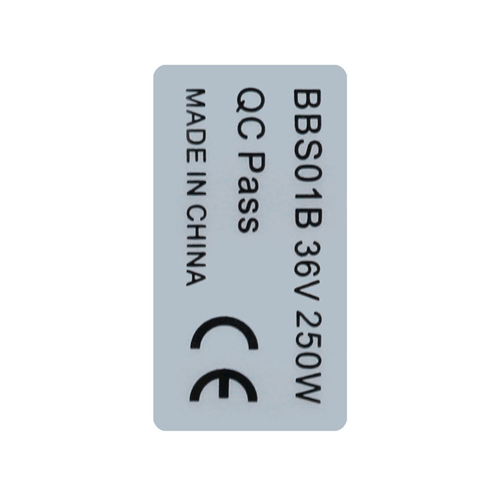 20PCS 36V250W Ebike Sticker for Front Rear Hub Motor Label Tag Electric 3429