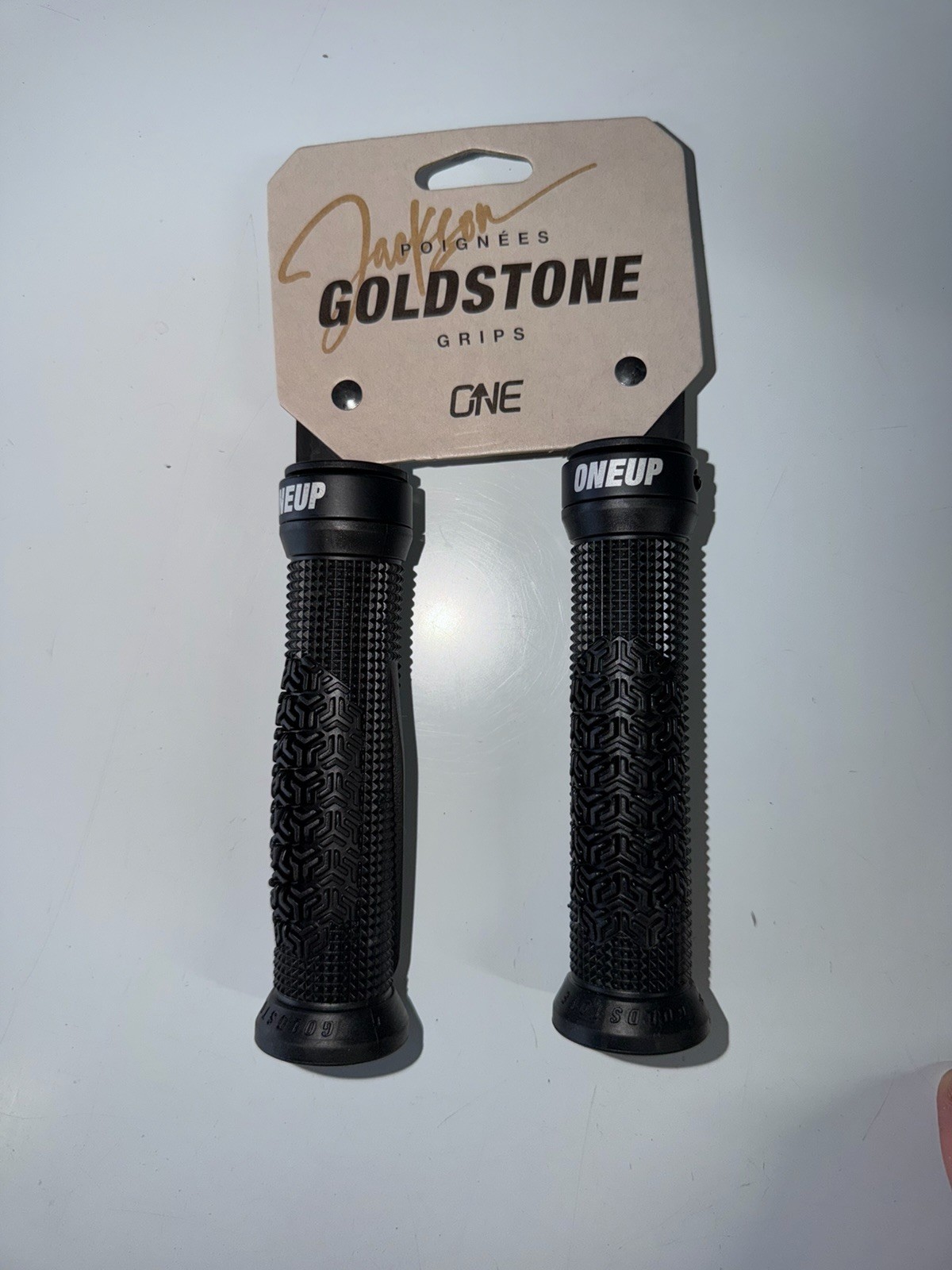 OneUp Components x Jackson Goldstone CANE Lock-On MTB Grips Black SOLD OUT NEW
