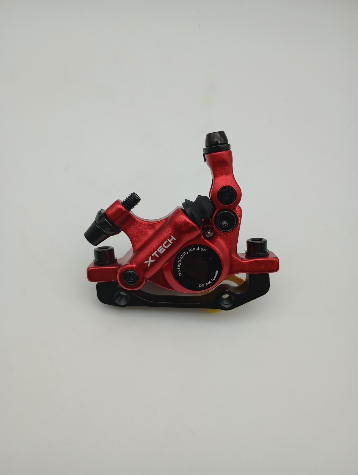 Hydraulic Disc Brake Calipers for Mountain Bikes – Front & Rear Set, Red, XTech