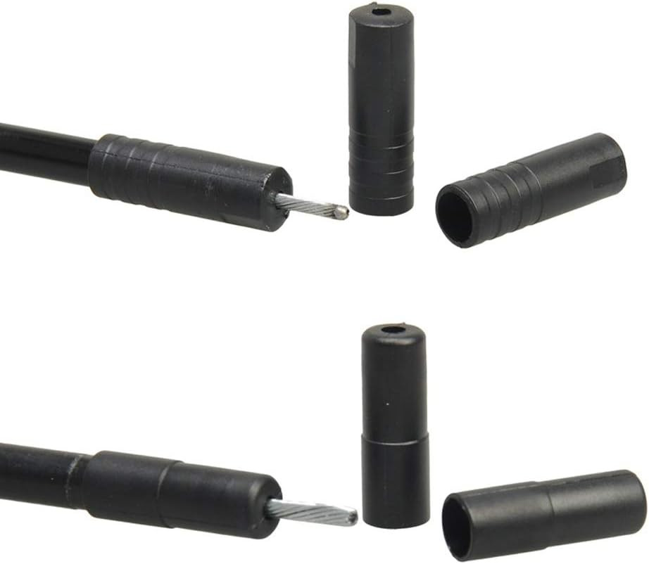 100 Pieces Bike Bicycle Plastic 5mm Brake Cable Housing Ferrule End Caps and …