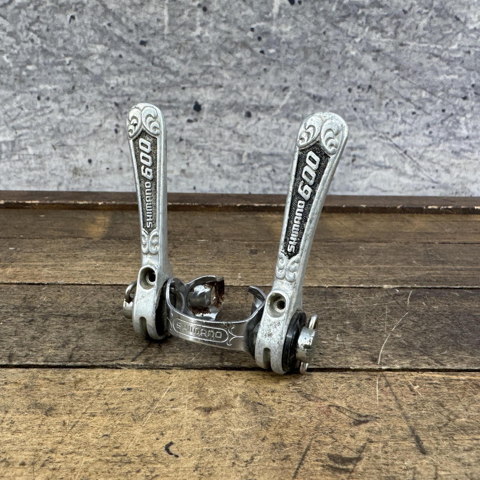 Vintage Shimano 600 Arabesque Downtube Friction Shifter Clamp On Road Japan