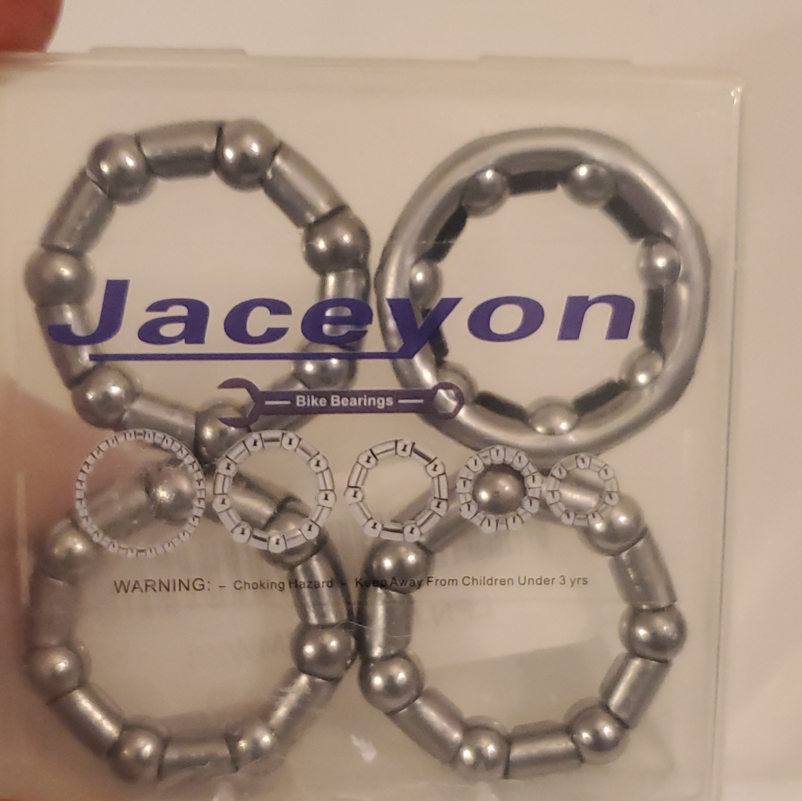 JaceyOn Steel Bike Bearing Retainer Set, Silver, Universal Fit, 4 Pack