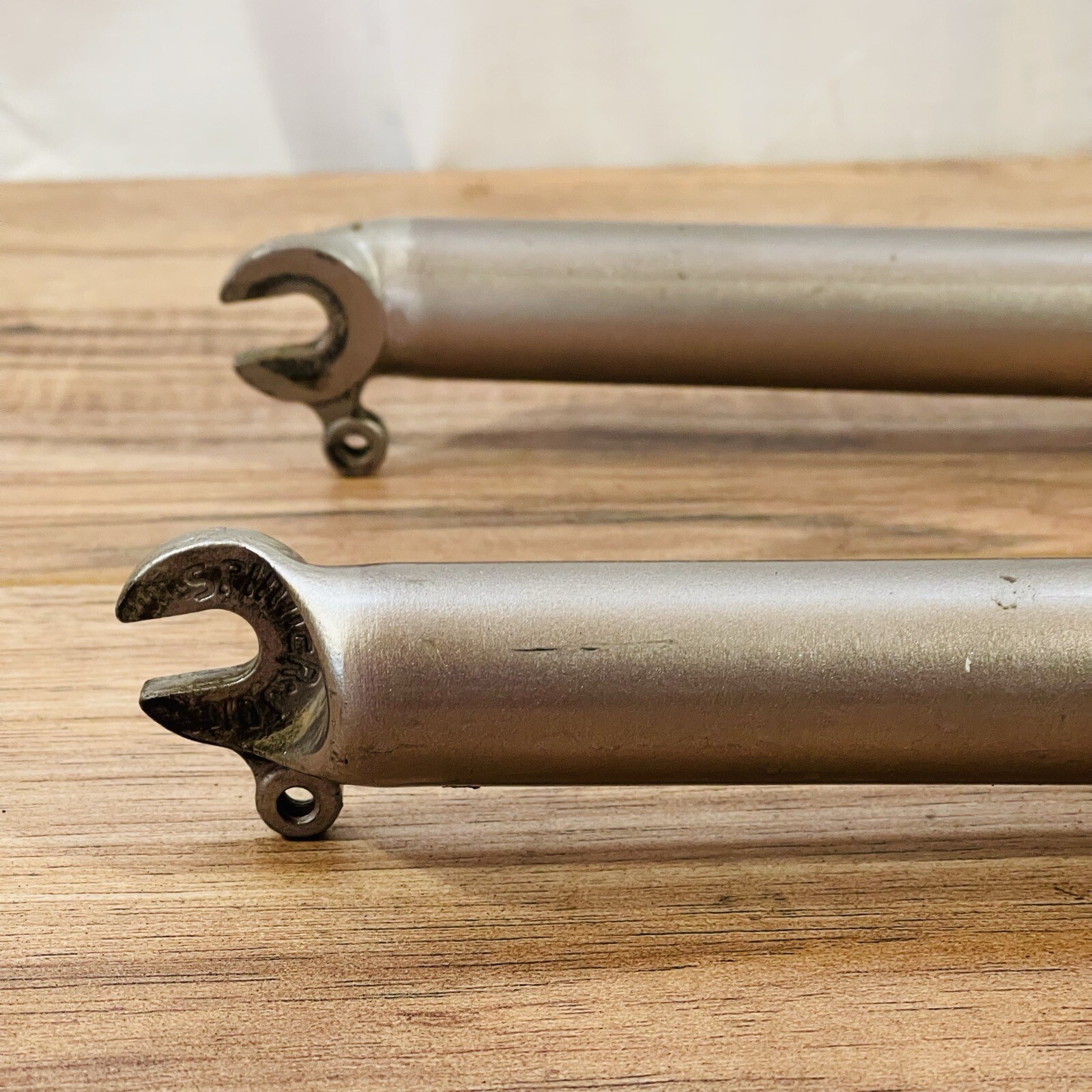 90s Kona Project Two 2 MTB Fork 26 1 1/8 Threaded SHORT 122mm 415mm AtoC Gold