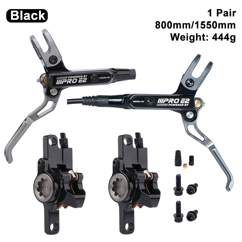 Mountain Bike Hydraulic Disc Brake Lever Set 2-Piston 800/1550mm Front/Rear/Set
