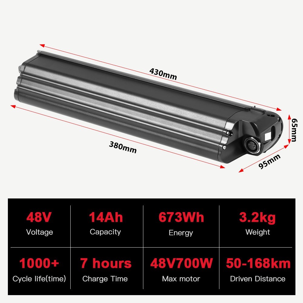 Ebike Battery 48V 14Ah for Aventon Pace 500.2 Pace 500.3 Pace 500.3 step-through