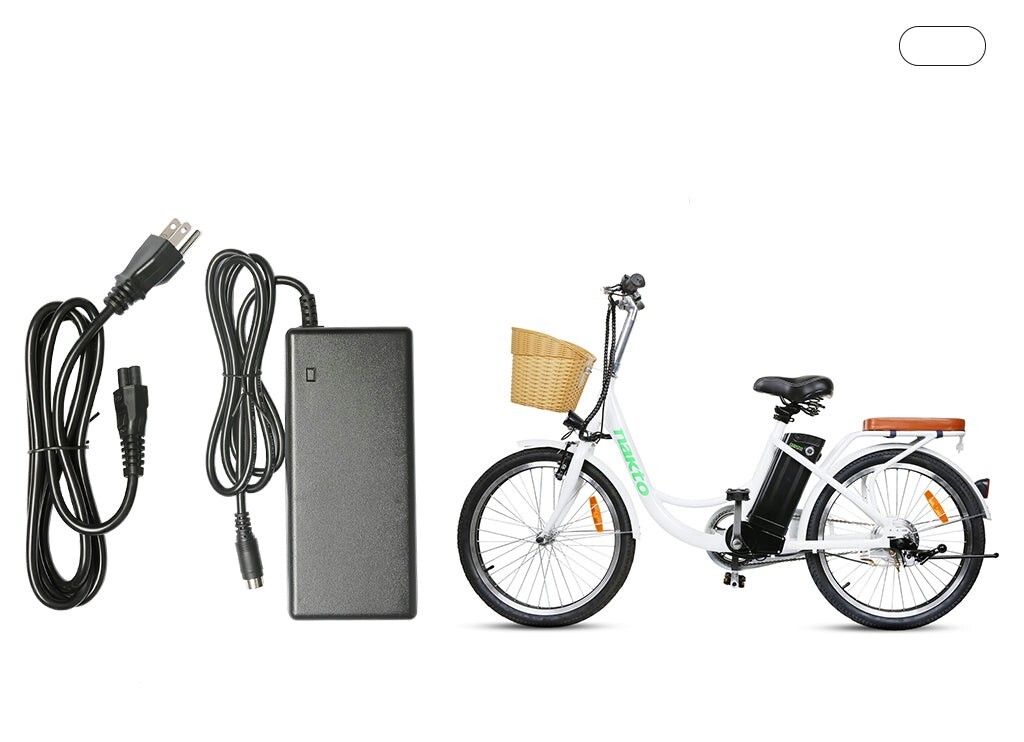 New Ebike Charger for NAKTO 36V Electric Bike Lithium li-on Battery
