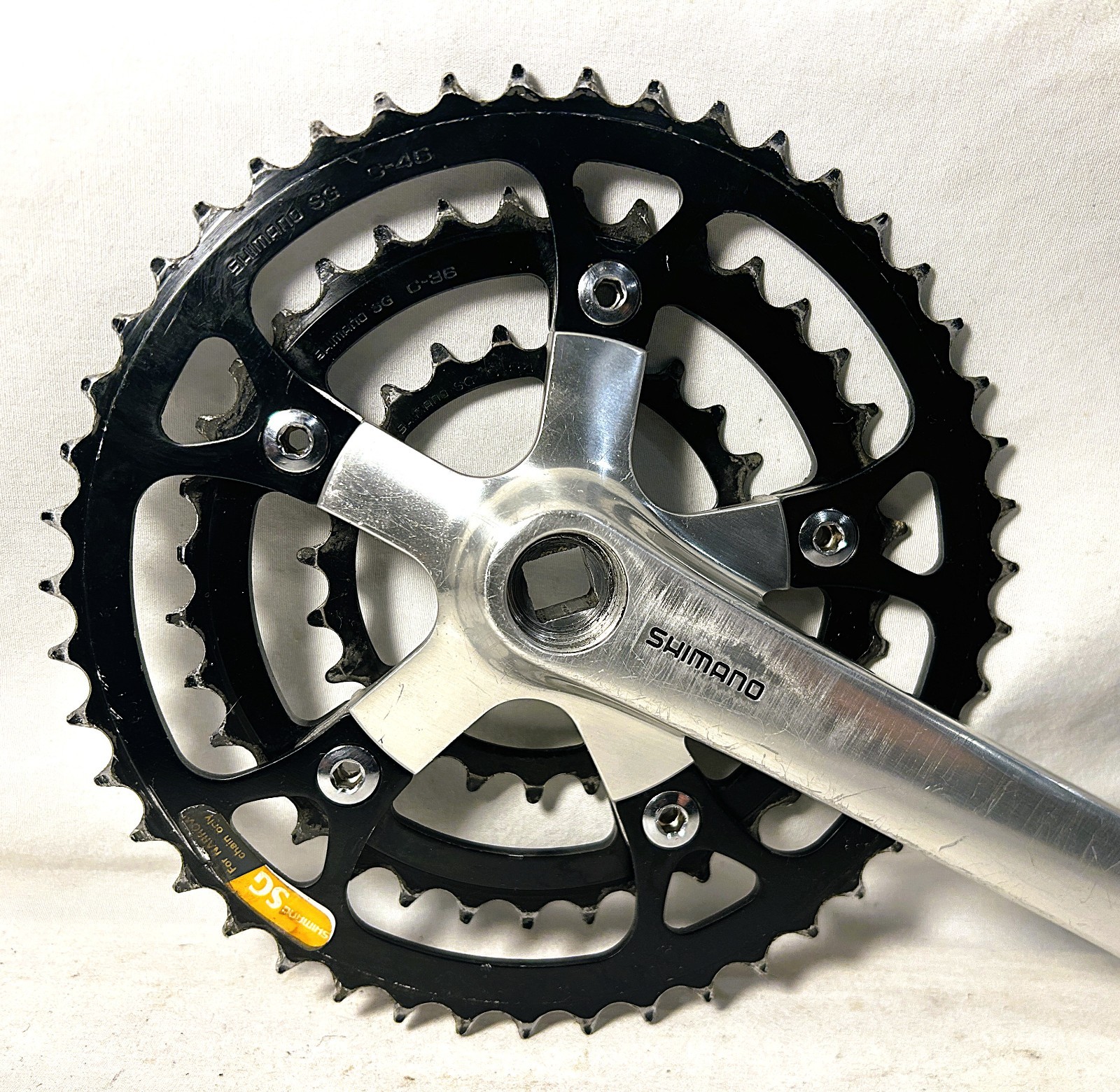 Vintage SHIMANO Deore XT FC-M730 triple crankset mountain bike mtb xtr race team