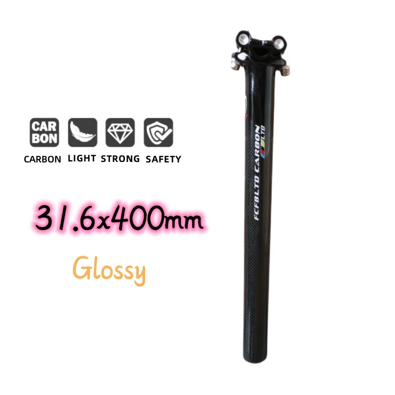 Carbon Fiber Seatpost 25.4/27.2/30.8/31.6mm 3k MTB/Road Bicycles Seat Post Parts