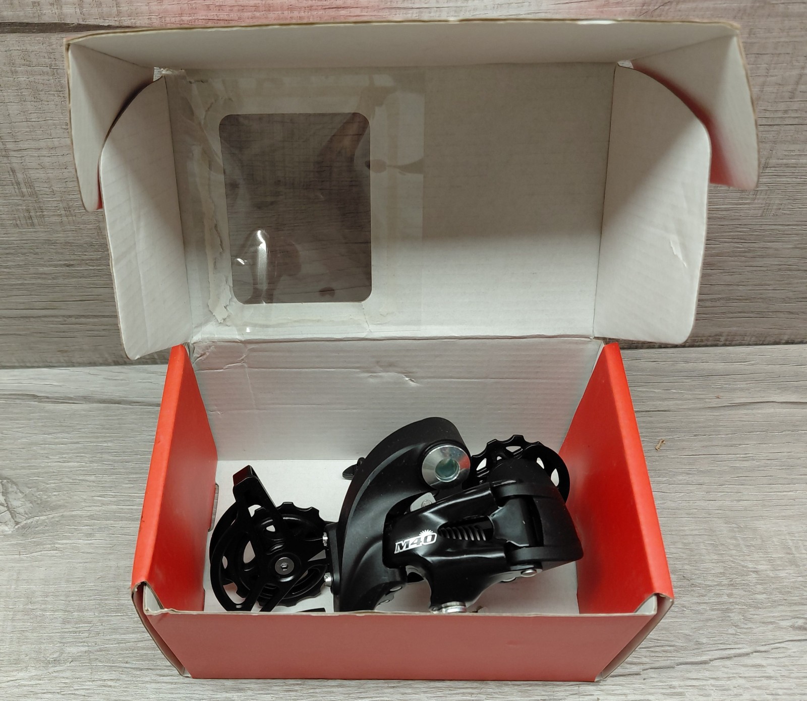 SunRace M41 0S1 Rear Derailleur – 7/8-Speed, Long Cage, Black with Hanger