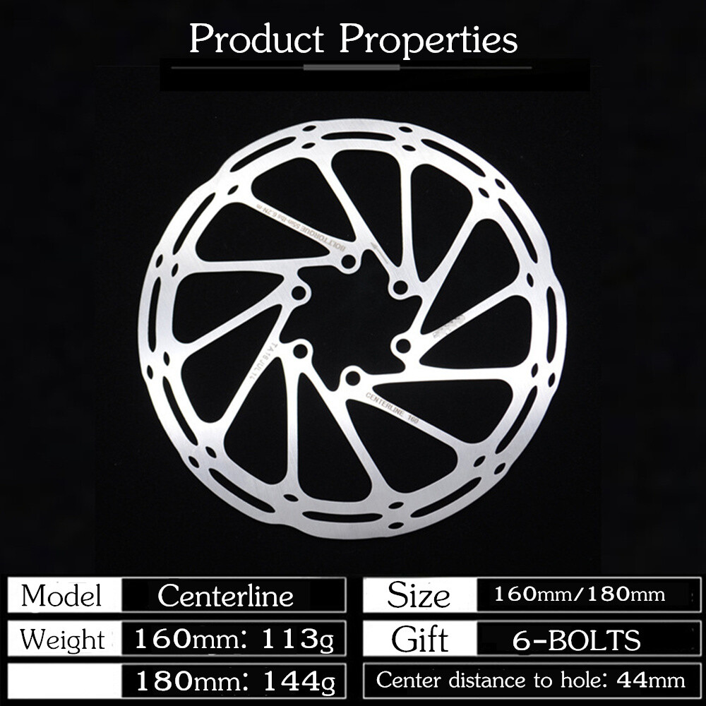 AVID CENTERLINE DISC BRAKE ROTOR 140/160/180/203MM 6 BOLT STYLE