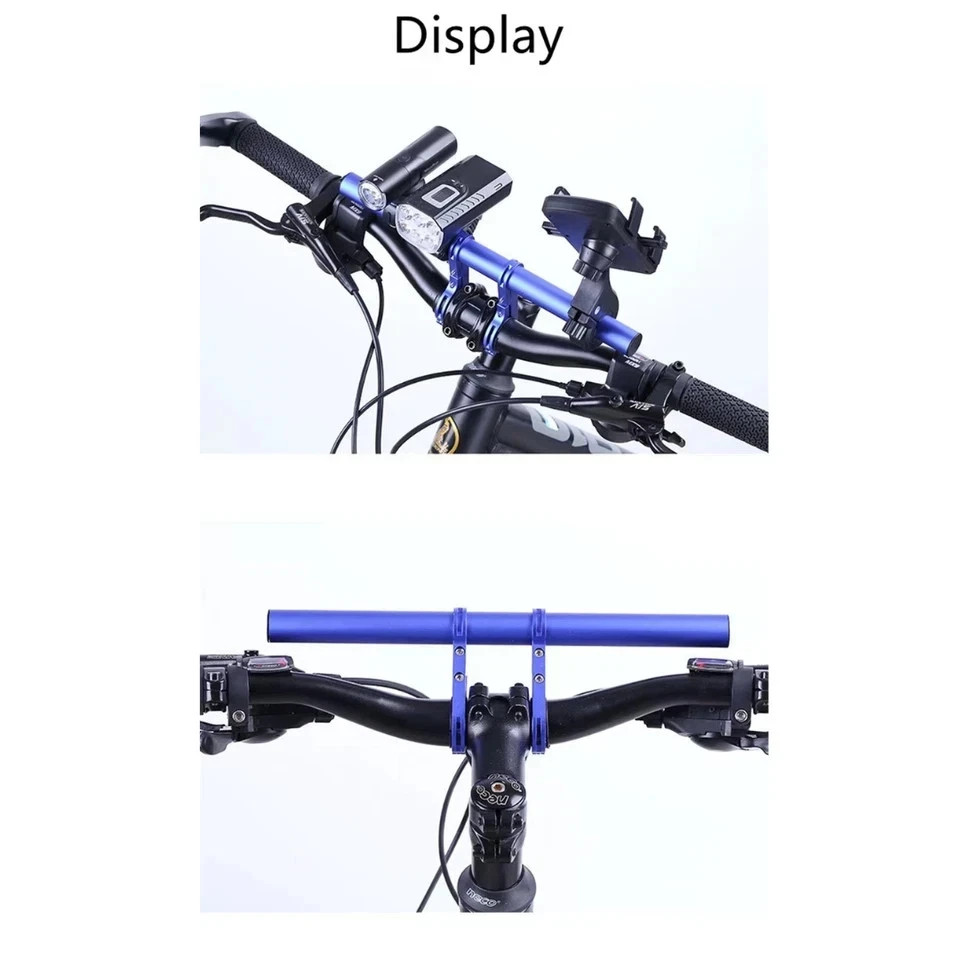 Bike Handlebar Extender Extension Bicycle Bar Mount Headlight GPS Holder Bracket