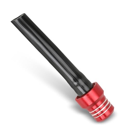 Gas Fuel Tank Cap Breather Tube, CNC Aluminum Alloy Air Vent Hose 1 PCS Red