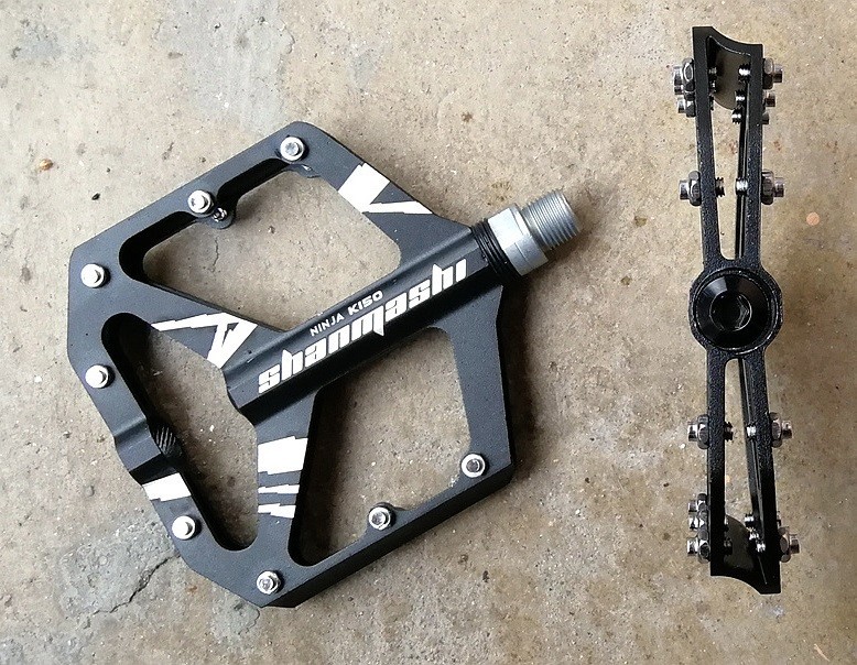 NINJA K150 Aluminum Bike Pedals Mountain BMX Bicycle sealed bearing Wide Pedal