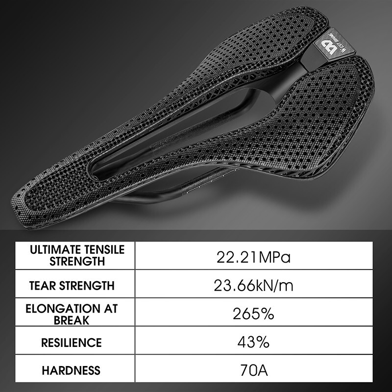 WEST BIKING Carbon Fiber 3D Printed Saddle Ultralight Road Bike Hollow Cushion