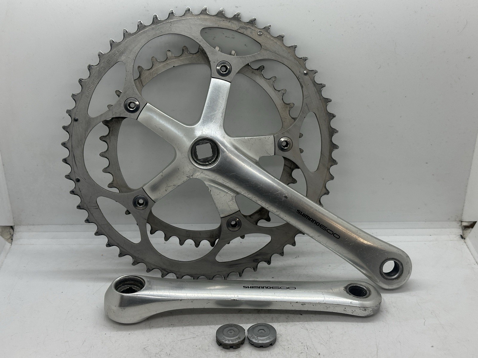 Shimano 600 FC-6400 Crankset 172.5mm 53/39t Square Taper Silver