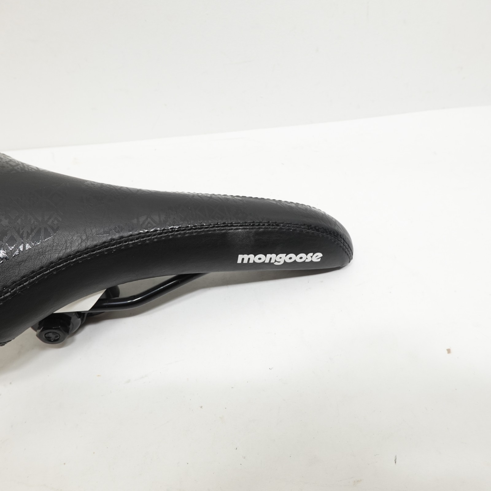 Mongoose Cionlli Black & Teal Logo Padded Youth BMX Mountain Bike Saddle Seat