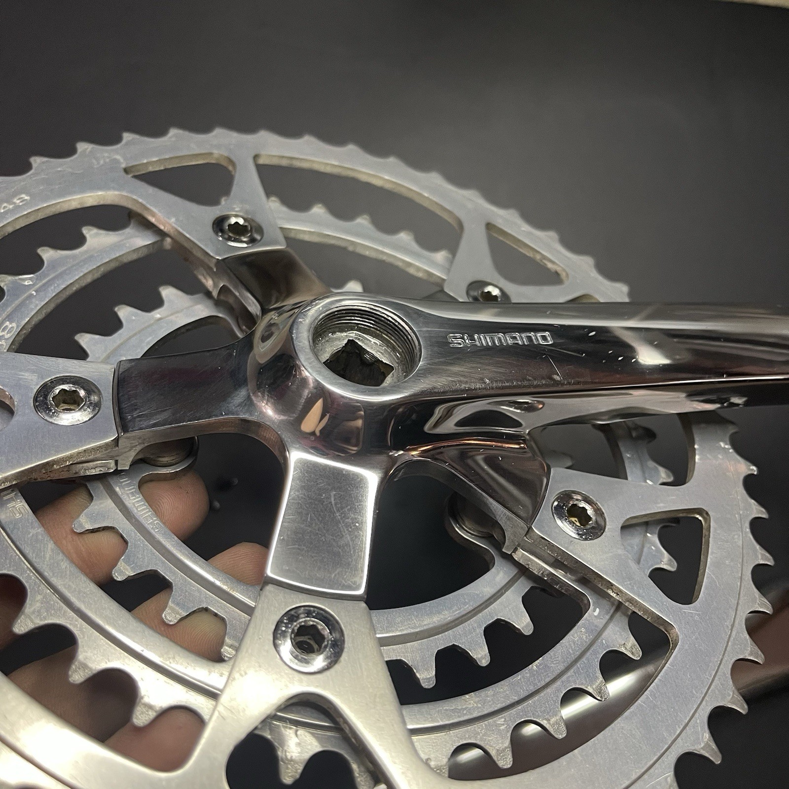 1989 Shimano XT FC-M730 180mm Triple Crankset
