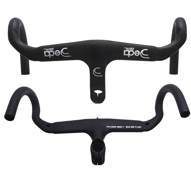 380-440mm Road Carbon Handlebar Internal Wiring Integrated Aero Bar with Spacer