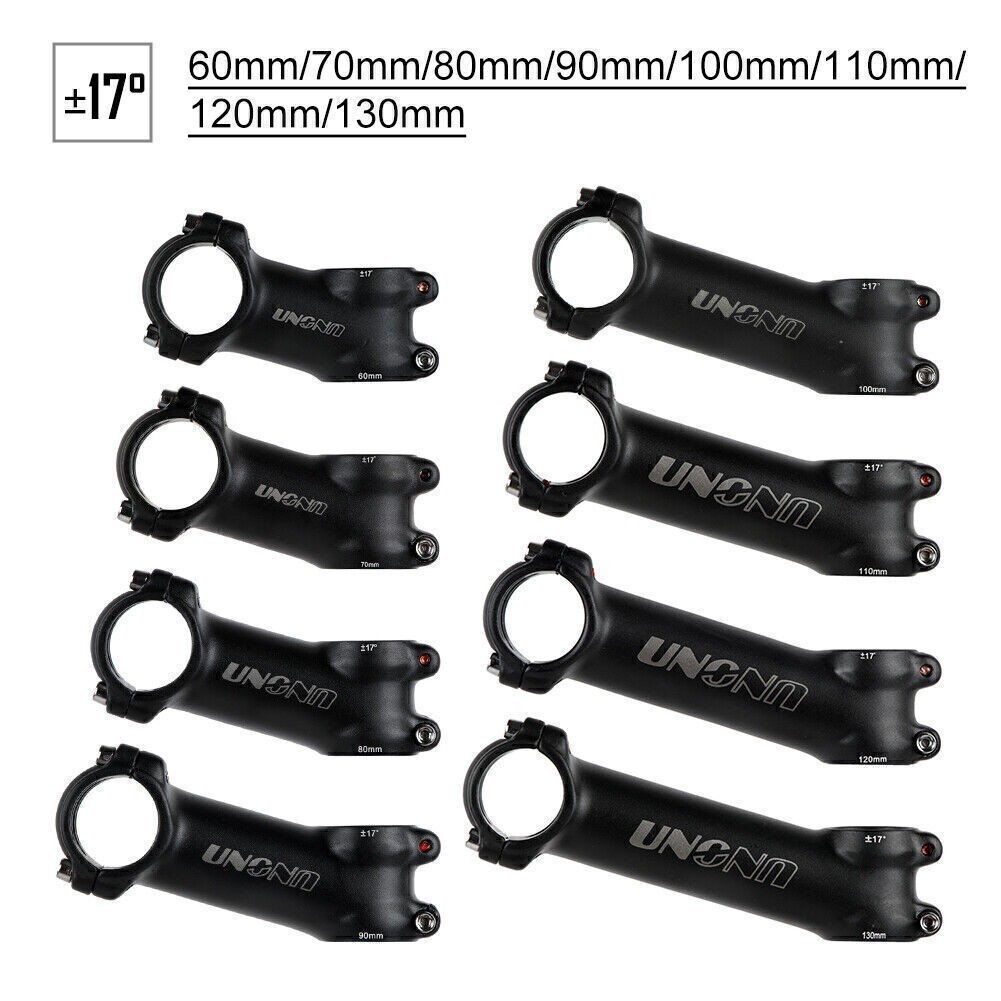 1pc MTB Road Mountain Bike Bicycle Stem Aluminium Alloy 7°/17°/35° 29*60-130mm