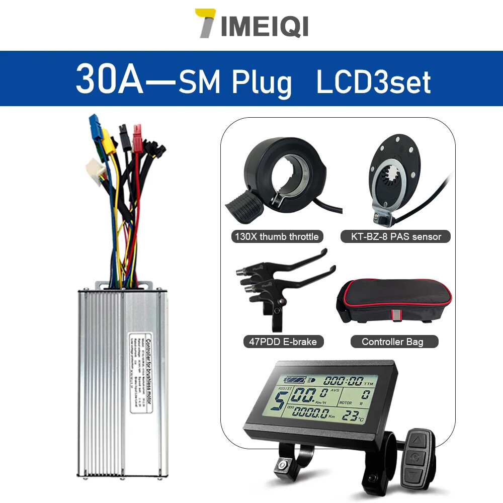 36V/48V 30A Electric Bicycle Tricycle E-Scooter Controller for 1000W Hub Motor