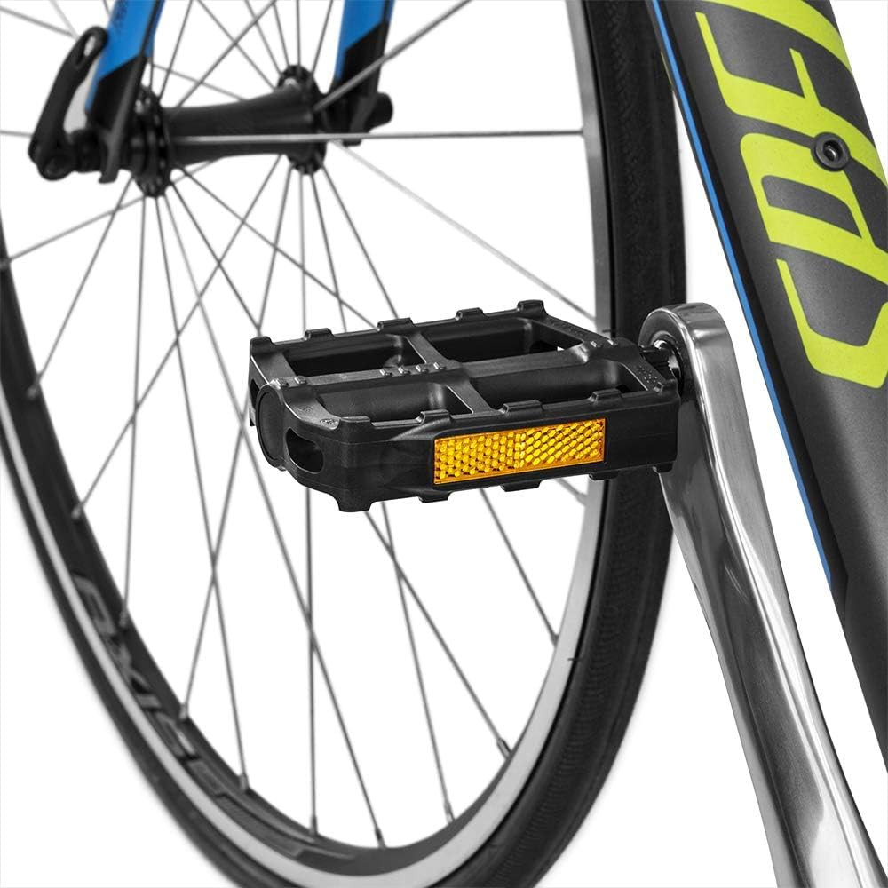Bike Pedal – Universal Fit Bicycle Pedals 9/16″ Compatible, Non-Slip & Durable L