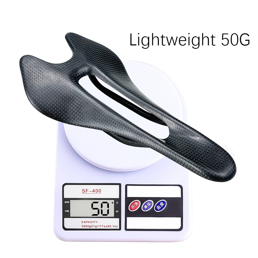 BALUGOE 50g Ultralight Carbon Road Bicycle Saddle Racing MTB Climbing Bike Seat